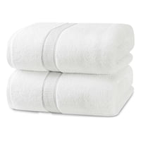 Aura Zeus - Set De 2 Toallas De Baño 140X70 Cm Algodon 500Gr Grandes Az Blanco Blanco