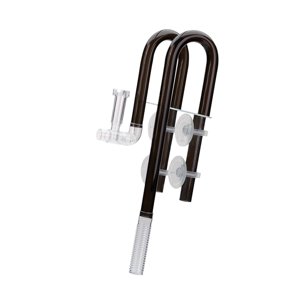 Ioensy - Tubo De Lirio Para Acuario, Superficie De Entrada Y Salida, Elimina Manchas De Aceite, Tubo De Lirio, Entrada De 12Mm, Negro