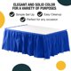 thumbnail image 2 of Falda de mesa Exquisite paquete de 12 unidades 74 cm azul oscuro desechable, 2 of 7