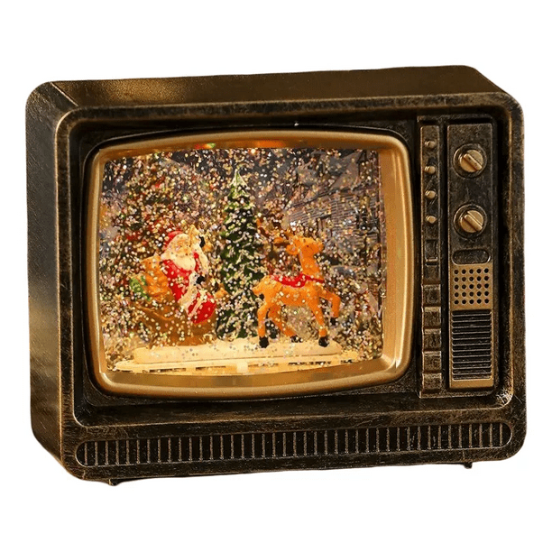 Lampara De Navidad Forma De Tv Farola Navideña Para El Arbol