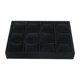 thumbnail image 1 of Organizador De Joyas Y Relojes De Terciopelo, Con Cajones Para Estantes, Color Negro, 1 of 5