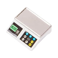 Magideal - 1:12, Báscula Electrónica De Verduras En Miniatura, Mini Muebles De Comida Para Cocina, Accesorios Para Casa De , Modelo De Simulación P , Blanco