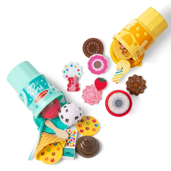 Set Play Food Melissa & Doug Play to Go para tartas y helados