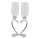 thumbnail image 1 of Copa De Bebidas Copas De Vidrio En Forma De Corazón Para Regalos Diarios De Vacaciones Argent, 1 of 5