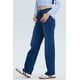 thumbnail image 2 of Jeans Mujer Cargo Calce Recto Azul, 2 of 3