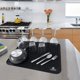 thumbnail image 3 of Alfombrilla para secar platos Homeway Essentials 53 × 46 cm negra, 3 of 9