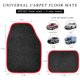 thumbnail image 2 of Alfombrillas para coche MUQIDA 4 piezas Antideslizantes Impermeables Negro/Rojo, 2 of 6