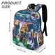 thumbnail image 3 of Zayu-theme Backpack, Campus style schoolbag Bookbag with Adjustable Shoulder Straps And Large Zip Compartment, Unisex Travel Bags.42x30x15cm, 3 of 6