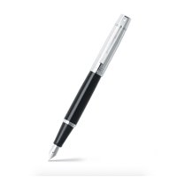 Plumas Sheaffer Serie 300 Punta Media Negro Brillante Cromo