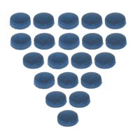 Ioensy - 20 Piezas Puntas Para Tacos De Billar, Accesorios De Repuesto, Puntas Para Tacos De Billar Portátiles, 10Mm