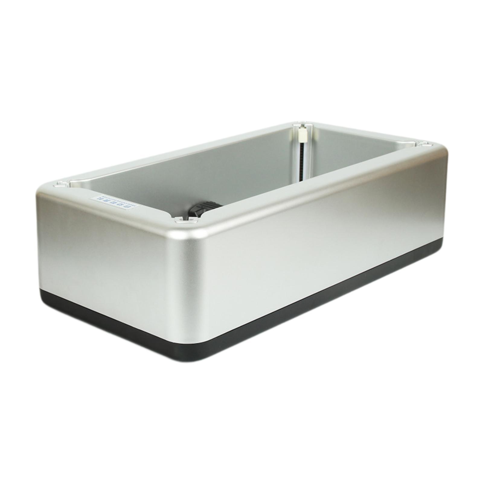 Magideal - Dispensador Automático De Cubierta De Zapatos, Máquina De Cubierta De Zapato De Planta Portátil De Protección Portátil Reutilizable Para Supermercados Plata