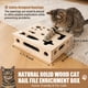 thumbnail image 5 of Caja de enriquecimiento con rompecabezas y rascador para gatos de madera maciza MB MBEAU, 5 of 7