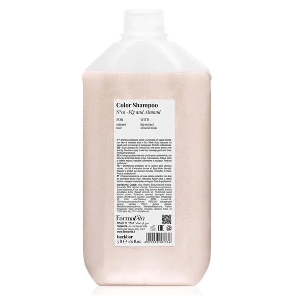Farmavita Color Shampoo Nro 01 Leche de almendras e higos 5000 Ml