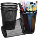 thumbnail image 1 of Soporte para bolígrafos QYH Mesh Metal Black para escritorio, 6 paquetes, 1 of 7