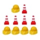 thumbnail image 1 of 100x Mini Sombrero De Construcción Favores De Fiesta Cono De Tráfico Para Niños Niñas, 1 of 3