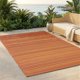 thumbnail image 1 of Alfombra FAB HAB 91 cm x 152 cm Cancún Terracota Impermeable, 1 of 8