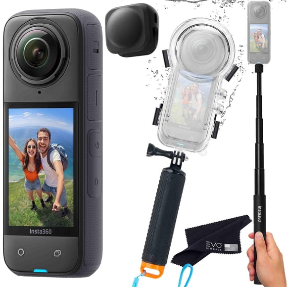 Cámara Insta360 X4 8K 360° impermeable con paquete de buceo