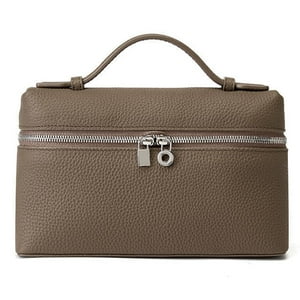 Bandolera Rejolly L19 Con Asa En La Parte Superior De Piel Gris Para Mujer