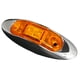 thumbnail image 1 of Luz LED marcadora/de separación RV Designer L931, color ámbar con bisel cromado, 1 of 2