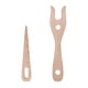 thumbnail image 2 of Juego De 2 Piezas De Tenedor Para Tejer Y Aguja Para Ojos, Tenedor De Lucet De Madera, Color Marrón, 2 of 5