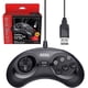 thumbnail image 1 of Controlador Retro-Bit Sega Genesis USB de 6 botones negro, 1 of 8