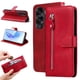 thumbnail image 4 of Funda con Cremallera para Honor 90 Lite, Carcasa Cartera de Cuero PU con Soporte y Tarjetero, 4 of 6