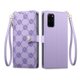 thumbnail image 1 of Funda Billetera con Cierre para [samsung galaxy S20 Plus] con Tarjetero, Soporte y Correa de ManoMorado, 1 of 5