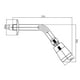 thumbnail image 2 of Cabeza Ducha ABS /Brazo, 2 of 2