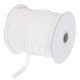 thumbnail image 1 of Cinta de Terciopelo Brillante Metálico Uxcell 3/8" x 50 Yardas Cinta de Cara Única con Brillo para Manualidades y Envoltura de Regalos Blanca, 1 of 5