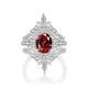 thumbnail image 1 of Juego de Anillos de Boda de Moissanita de 2 Quilates para Mujer Color D VVS1 Juego de Anillos de Compromiso Ovalado Plata Esterlina 925 Eternidad Juegos de Anillos Nupciales para Mujer Talla 5-10, 1 of 7