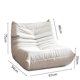 thumbnail image 2 of Silla De Piso Soporte Lumbar Sofá Tumbona Para Adultos, 2 of 4