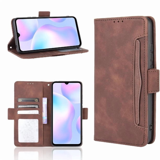 Funda Cartera Magnética para Xiaomi Redmi 9A- Tarjetero Desmontable, Cuero PU, Soporte