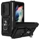 thumbnail image 1 of Hinged Case With S Pen Holder For Samsung Galaxy Z Fold 4 With Slide Camera Cover Rotate Ring Holder Rugged Shockproof Protective, 1 of 2