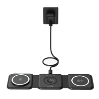 Autosky - Cargador Inalambrico Portatil 3 En 1 Negro