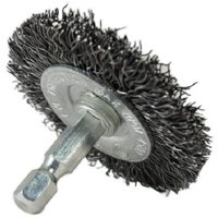 Cepillo De Alambre Shark Industries, Cepillo De Alambre Ondulado, 2 En 1/4, Eje Hexagonal