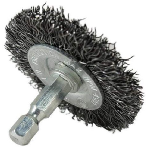 Cepillo De Alambre Shark Industries, Cepillo De Alambre Ondulado, 2 En 1/4, Eje Hexagonal