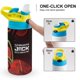 thumbnail image 4 of Samurái Jack Botella de Agua con Tapa Pop Top de Un Toque, Acero Inoxidable, a Prueba de Fugas, para Deportes, Botella Infantil azul 12 oz, 4 of 6