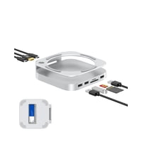 Base Soporte Y Hub Gewokliy Mac Mini M4 Plateada