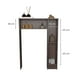 thumbnail image 2 of Mueble Organizador De Baño Wc 2 Puertas 9006S Café Smoke, 2 of 5