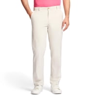 Pantalones Chinos Izod Saltwater Stretch Flat Front Para Hombre Stone