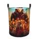 thumbnail image 1 of Mad Max: Furiosa Cesta de lavandería de gran capacidad redonda con asa, bolsa para ropa sucia plegable, almacenamiento para dormitorio, baño y lavadero 44x35 cm, 1 of 6