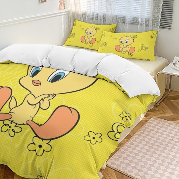 Looney Tunes Tweety 3-Piece Bedding Set Soft Warm And Comfortable Bed Set