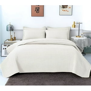 Imac Hogar - Quilt De Lujo Cubrecama Verano 2 Plazas Blanco