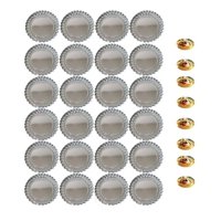 Genérico - Pack 24 Moldes De Tartaleta Molde Tarta Individual Fija