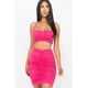 thumbnail image 1 of Conjuntos de Top Corto Fruncido y Falda Fucsia ' M, 1 of 2