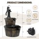 thumbnail image 2 of Fuente Athena Collection 69 cm 11 L Barril para Exterior, 2 of 9