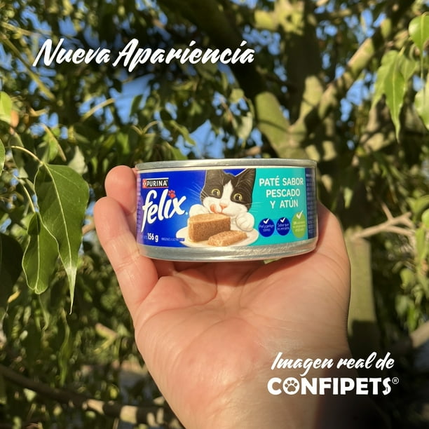Latas de Alimento Húmedo Felix para Gatos 12 un. (sabor paté