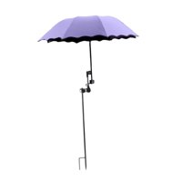 Magideal - Garden Plant Umbrella Sombrilla Para Plantas Protección Solar Resistente Estructura De Varilla De Hierro Y Fibra De Poliéster Fácil Instalación Y Uso Púrpura