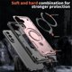 thumbnail image 3 of Para Samsung Galaxy A57 5G Funda con Soporte de Anillo en O Magnético Invisible, Funda de Teléfono a Prueba de Golpes, Oro Rosa, para Galaxy A57 5G, 3 of 6