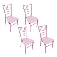 Tododescuento - Pack 4 Sillas Chiavari Rosadas